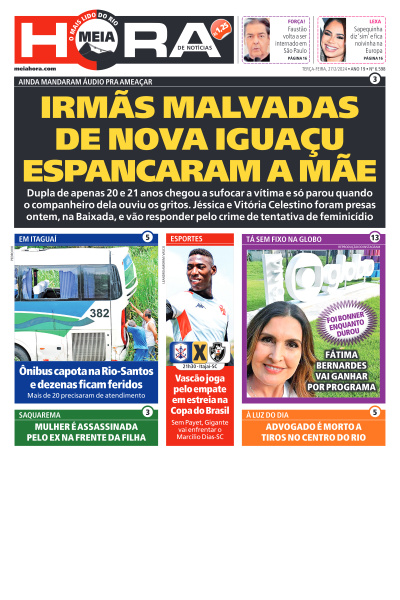 MEIA HORA - Edição de 27 de Fevereiro de 2024