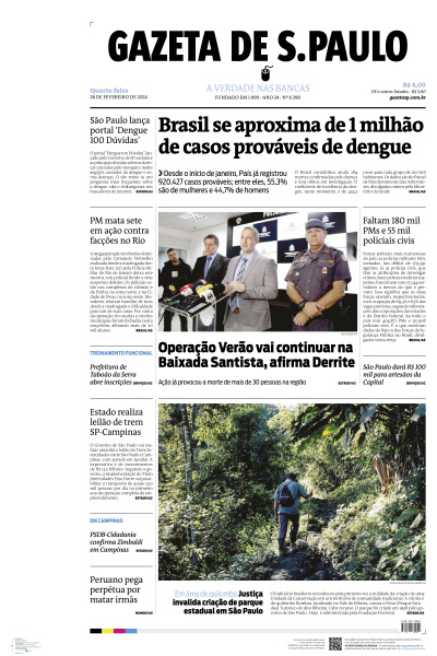 Gazeta de S. Paulo - Edição de 28 de Fevereiro de 2024