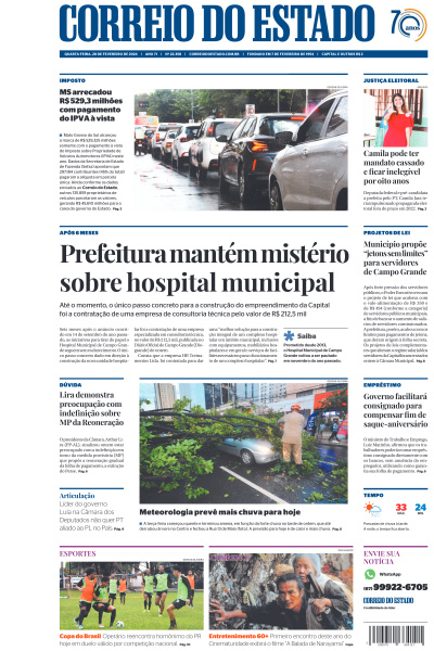 Correio do Estado - Edição de 28 de Fevereiro de 2024