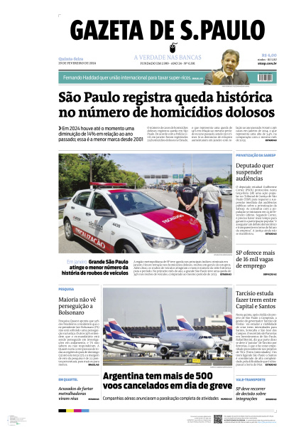 Gazeta de S. Paulo - Edição de 29 de Fevereiro de 2024
