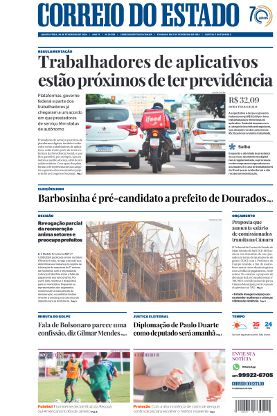 Correio do Estado - Edição de 29 de Fevereiro de 2024
