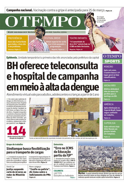 O TEMPO - Edição de 1º de Março de 2024