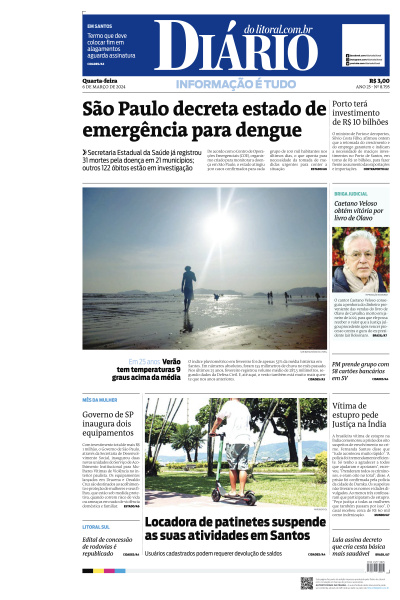 Diário do Litoral - Edição de 06 de Março de 2024