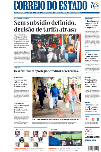 Correio do Estado - Edição de 07 de Março de 2024