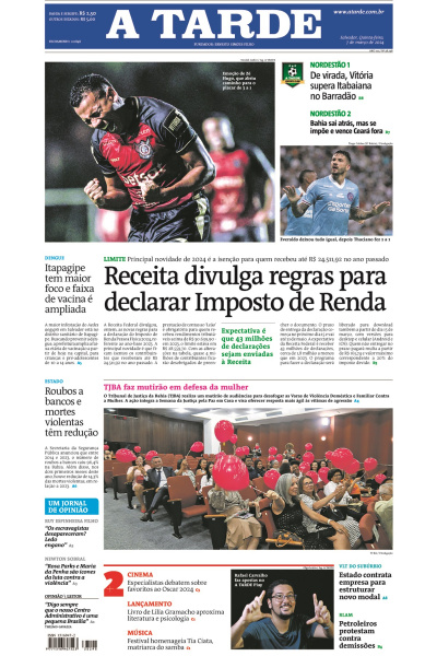A TARDE - Edição de 07 de março de 2024
