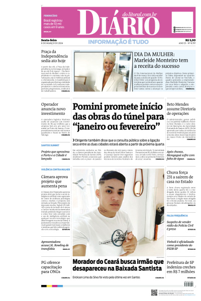 Diário do Litoral - Edição de 08 de Março de 2024