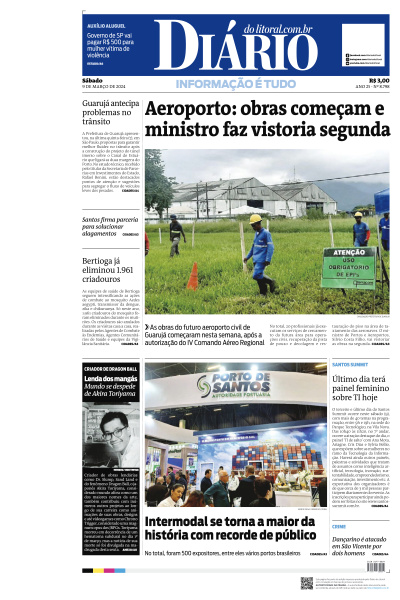 Diário do Litoral - Edição de 09 de Março de 2024