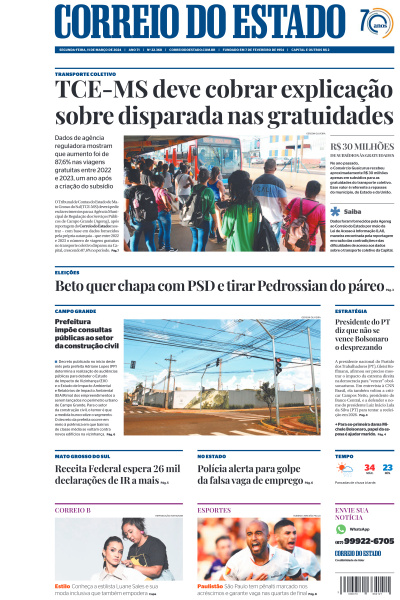 Correio do Estado - Edição de 11 de Março de 2024