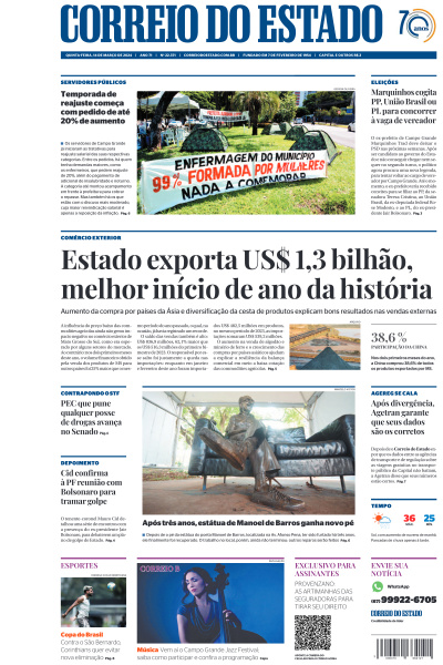 Correio do Estado - Edição de 14 de Março de 2024