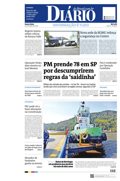 Diário do Litoral - Edição de 15 de Março de 2024