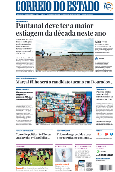 Correio do Estado - Edição de 15 de Março de 2024