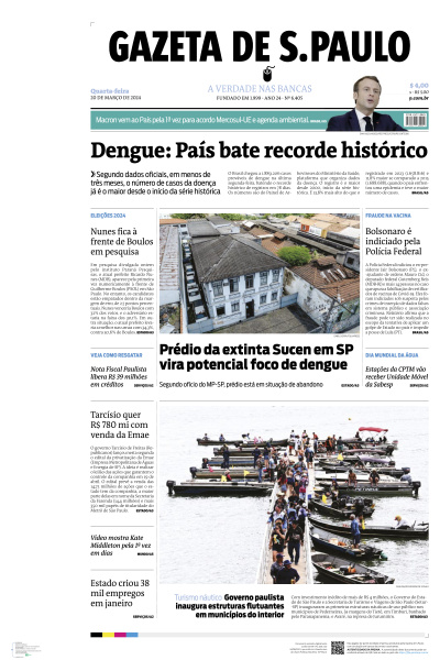 Gazeta de S. Paulo - Edição de 20 de Março de 2024