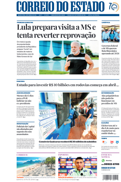 Correio do Estado - Edição de 20 de Março de 2024
