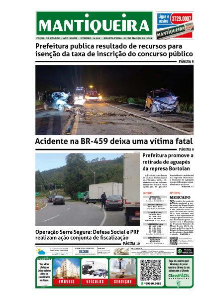 Mantiqueira - Edição de 20 de Março de 2024