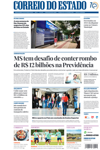 Correio do Estado - Edição de 23 de Março de 2024