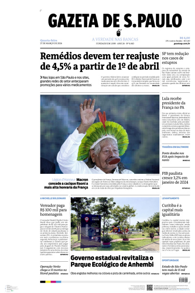 Gazeta de S. Paulo - Edição de 27 de Março de 2024