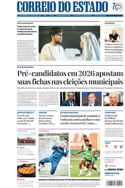 Correio do Estado - Edição de 31 de Março de 2024