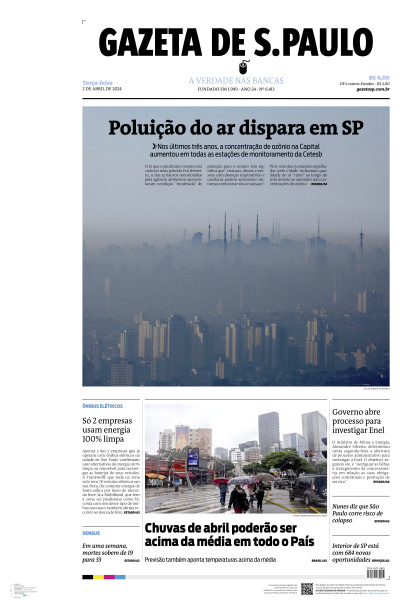 Gazeta de S. Paulo - Edição de 02 de Abril de 2024