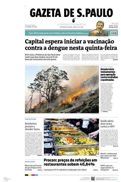 Gazeta de S. Paulo - Edição de 03 de Abril de 2024