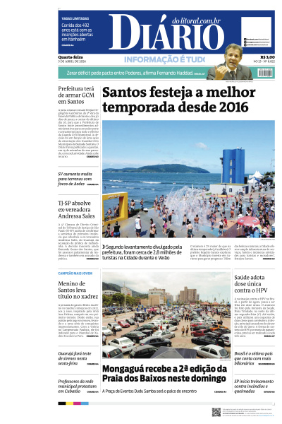Diário do Litoral - Edição de 03 de Abril de 2024