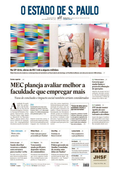Estadão - Edição de 04 de Abril de 2024