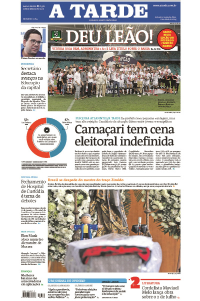 A TARDE - Edição de 08 de abril de 2024