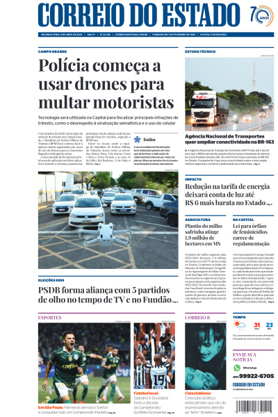 Correio do Estado - Edição de 08 de Abril de 2024