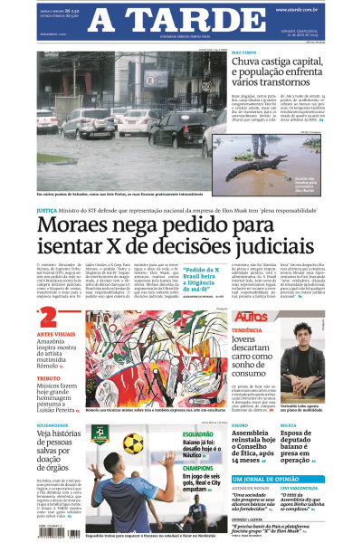 A TARDE - Edição de 10 de abril de 2024