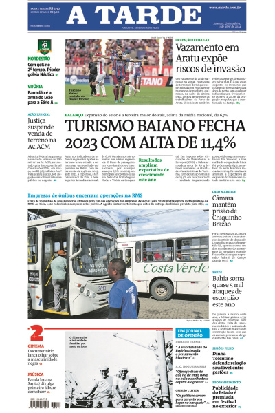 A TARDE - Edição de 11 de abril de 2024