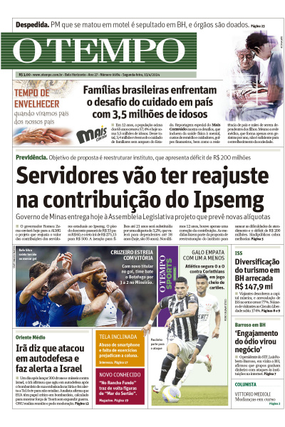 O TEMPO - Edição de 15 de Abril de 2024