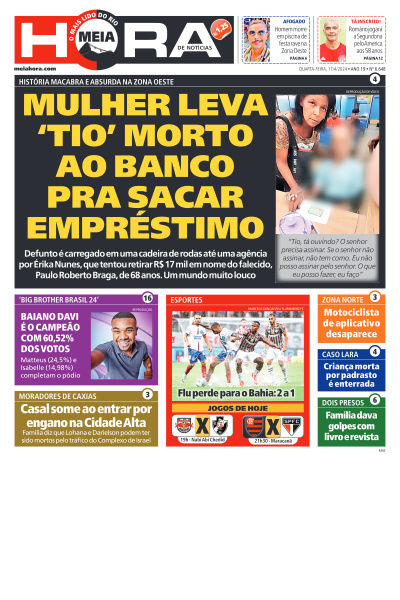 MEIA HORA - Edição de 17 de Abril de 2024