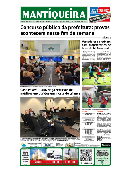 Mantiqueira - Edição de 17 de Abril de 2024