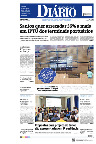 Diário do Litoral - Edição de 18 de Abril de 2024