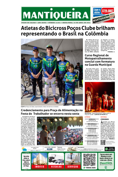 Mantiqueira - Edição de 19 de Abril de 2024