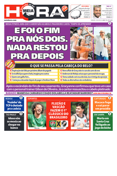 MEIA HORA - Edição de 20 de Abril de 2024