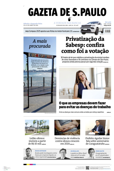 Gazeta de S. Paulo - Edição de 22 de Abril de 2024