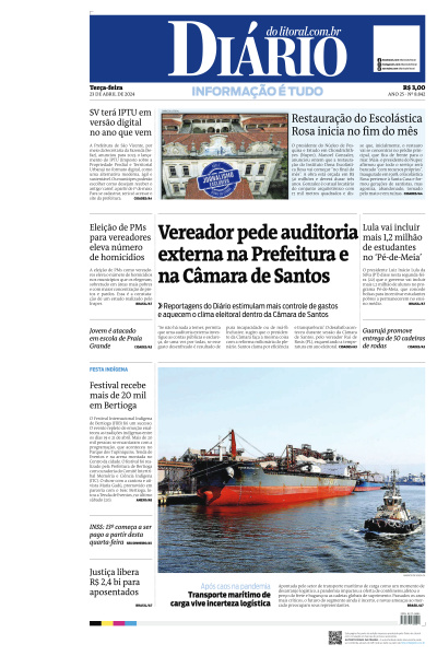 Diário do Litoral - Edição de 23 de Abril de 2024