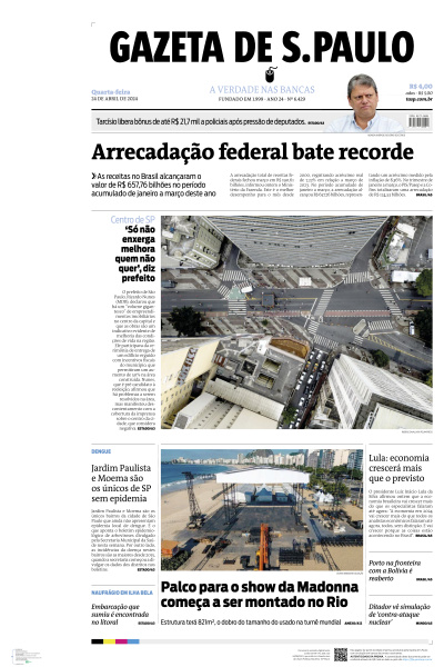 Gazeta de S. Paulo - Edição de 24 de Abril de 2024