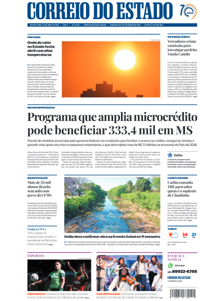 Correio do Estado - Edição de 24 de Abril de 2024