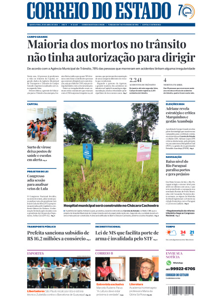 Correio do Estado - Edição de 25 de Abril de 2024