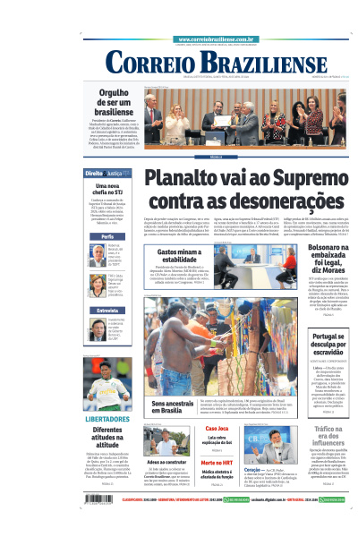 Correio Braziliense - Edição de 25 de Abril de 2024