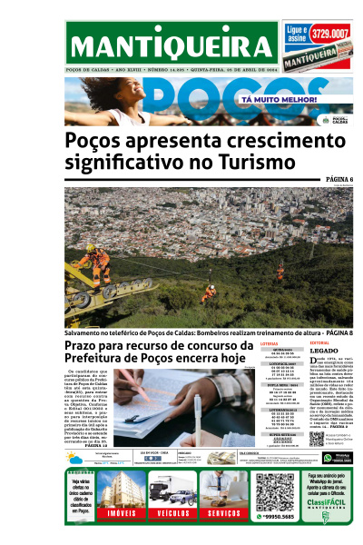 Mantiqueira - Edição de 25 de Abril de 2024