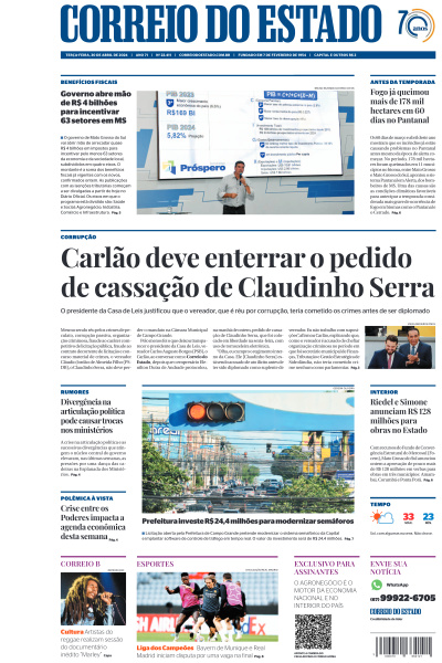 Correio do Estado - Edição de 30 de Abril de 2024