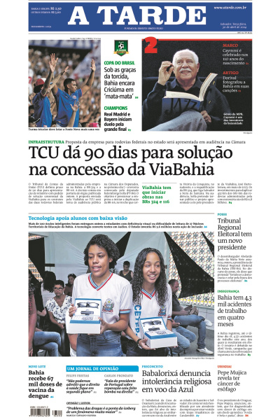 A TARDE - Edição de 30 de abril de 2024