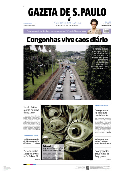 Gazeta de S. Paulo - Edição de 03 de Maio de 2024