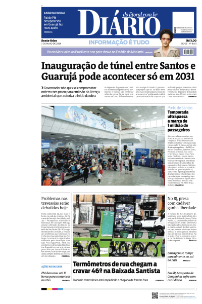 Diário do Litoral - Edição de 03 de Maio de 2024