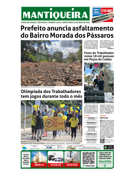 Mantiqueira - Edição de 03 de Maio de 2024