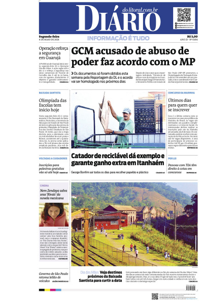 Diário do Litoral – Edição de 06 de Maio de 2024