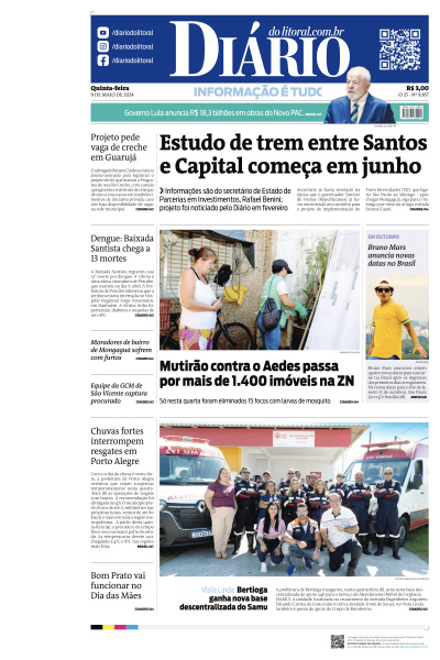 Diário do Litoral - Edição de 09 de Maio de 2024