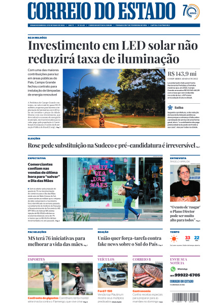 Correio do Estado - Edição de 11 de Maio de 2024